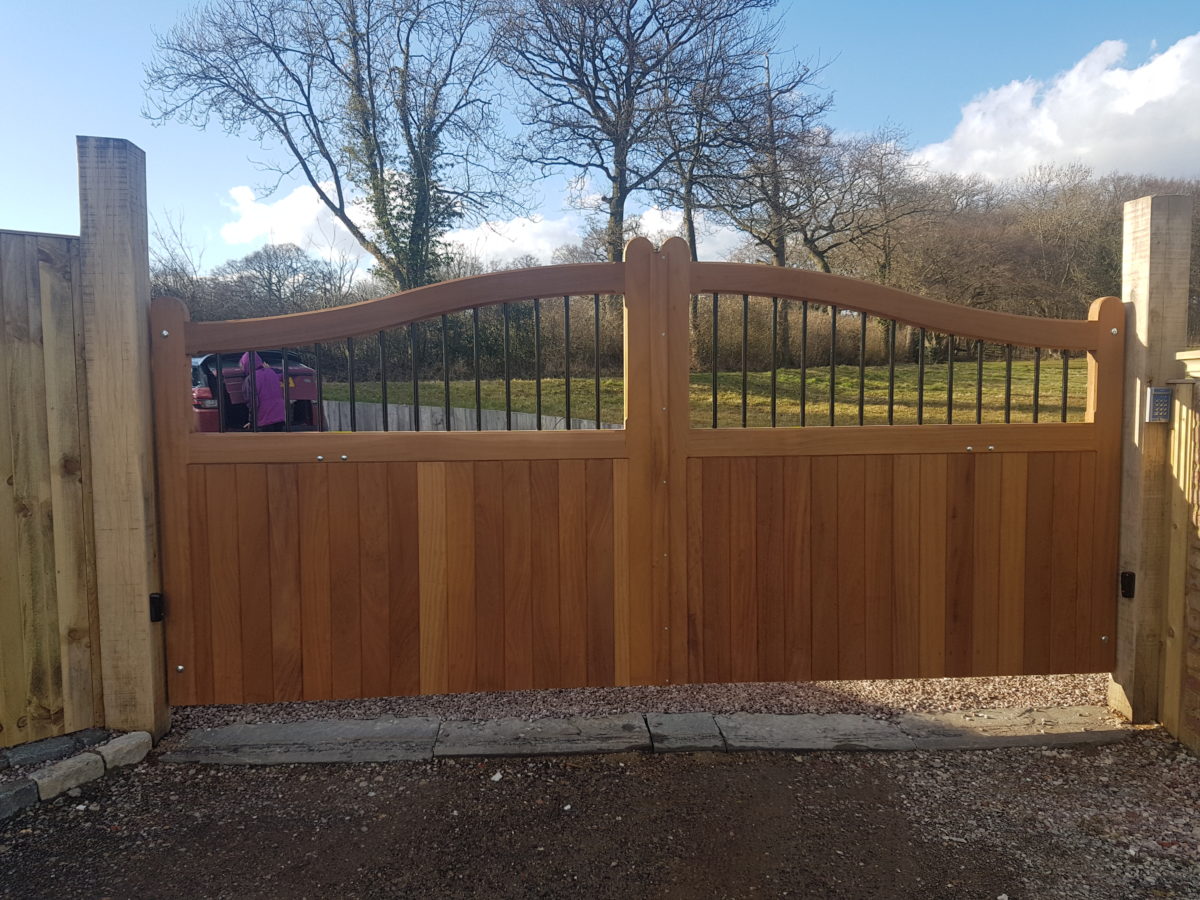 Iroko Hardwood Gates Longman Gates
